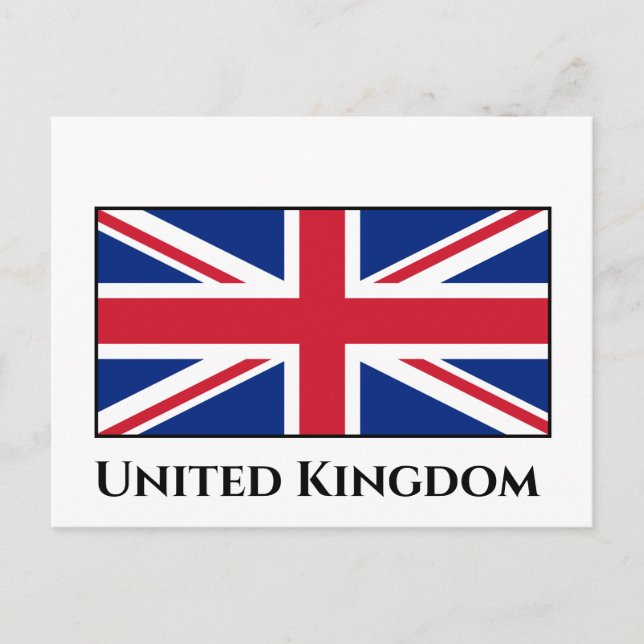 Postal Bandera del Reino Unido (Británico) (Anverso)