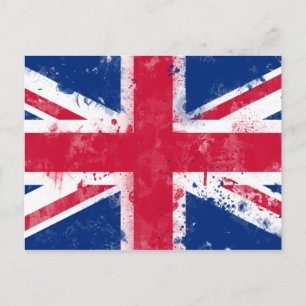 Postal Bandera del Reino Unido o la bandera de la Unión