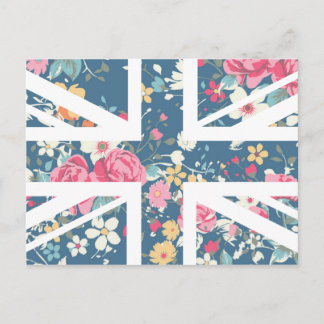 Postal Bandera del Sindicato de Rosa Vintage Jack British
