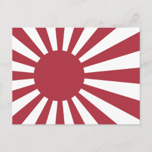 Postal Bandera del Sol Naciente Imperial Japonés, Edo a l