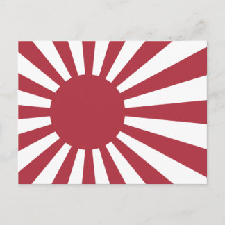 Postal Bandera del Sol Naciente Imperial Japonés, Edo a l