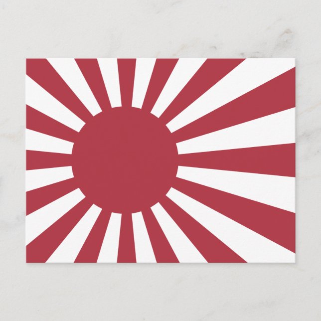 Postal Bandera del Sol Naciente Imperial Japonés, Edo a l (Anverso)