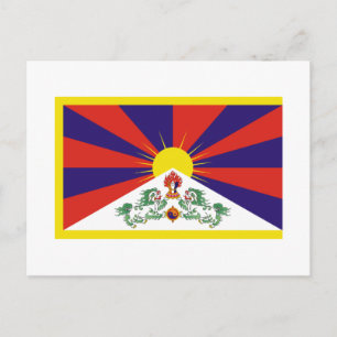 Postal Bandera del Tíbet