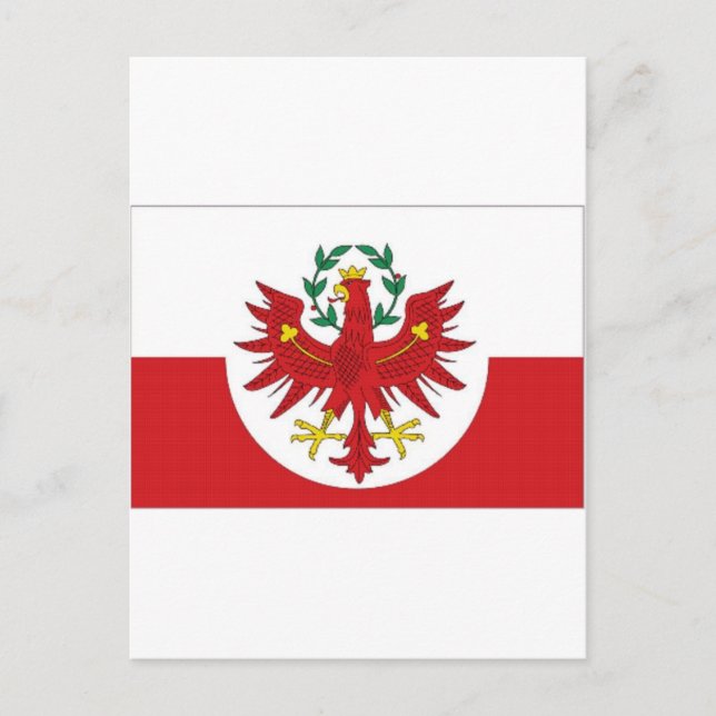 Postal Bandera del Tirol de Austria (Anverso)