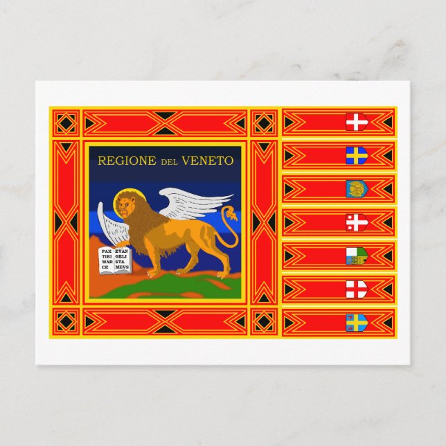 Postal Bandera del Veneto (Anverso)