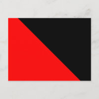 Bandera diagonal negra y roja