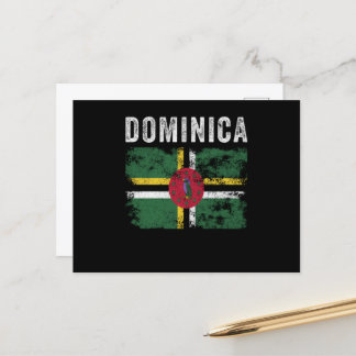 Postal Bandera dominicana afectada