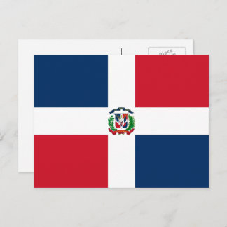 Postal Bandera dominicana, Bandera de la República Domini