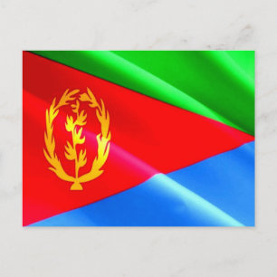 Postal Bandera eritrea -