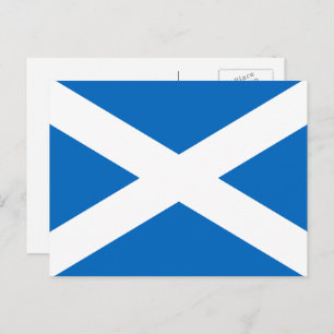 Postal Bandera escocesa, bandera de Escocia