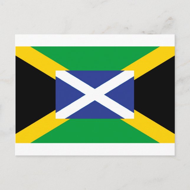 Postal Bandera escocesa jamaiquina - Jamaica - Escocia (Anverso)