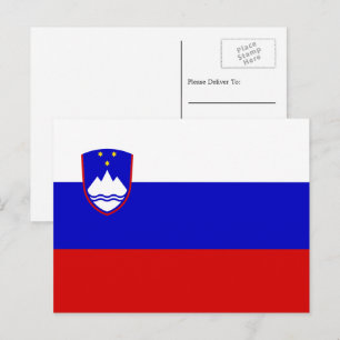 Postal Bandera eslovena, bandera de Eslovenia