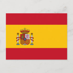 Postal bandera españa