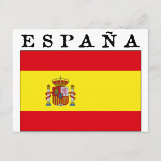Postal Bandera Española