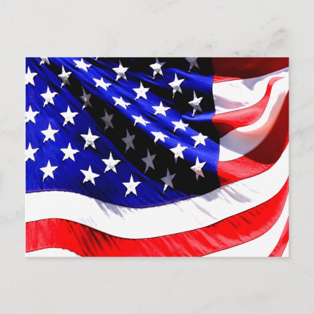Postal bandera estadounidense (Anverso)