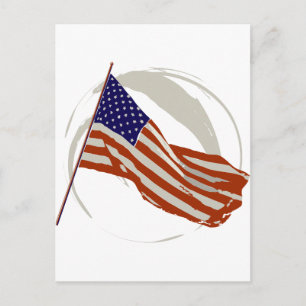 Postal bandera estadounidense