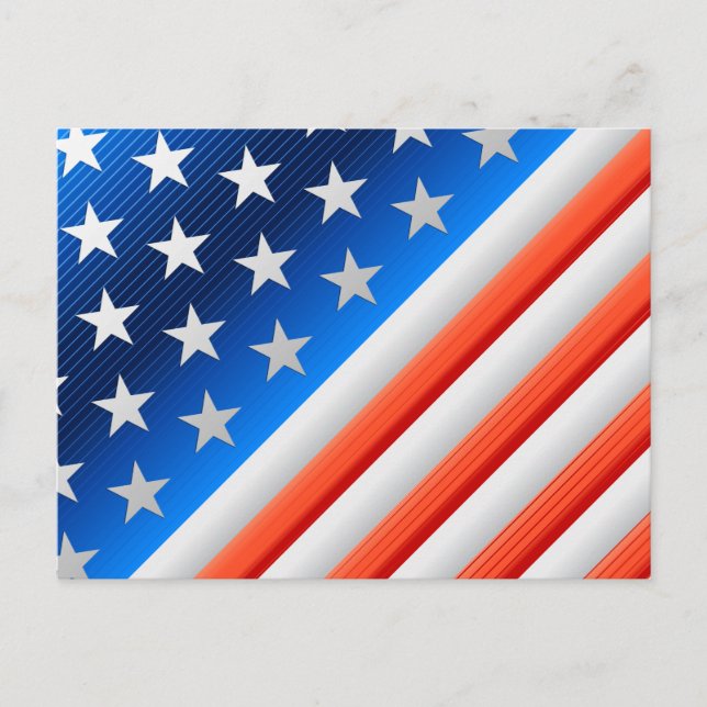 Postal Bandera estadounidense (Anverso)