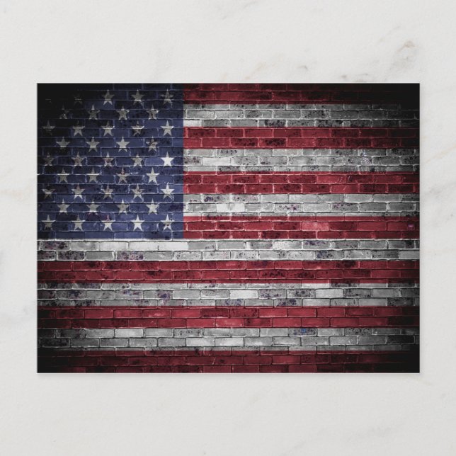 Postal Bandera estadounidense. (Anverso)