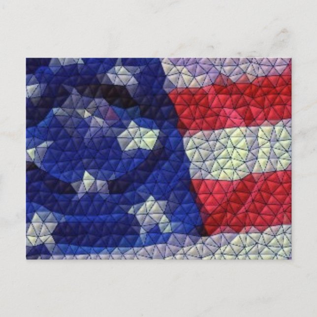 Postal Bandera estadounidense (Anverso)