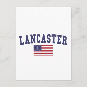 Postal Bandera estadounidense de Lancaster PA