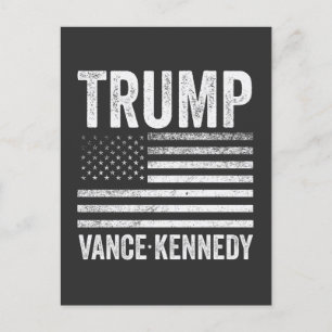 Postal Bandera estadounidense de las elecciones de Trump