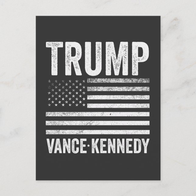 Postal Bandera estadounidense de las elecciones de Trump  (Anverso)