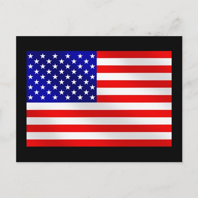 Postal Bandera estadounidense de los Estados Unidos de Am (Anverso)