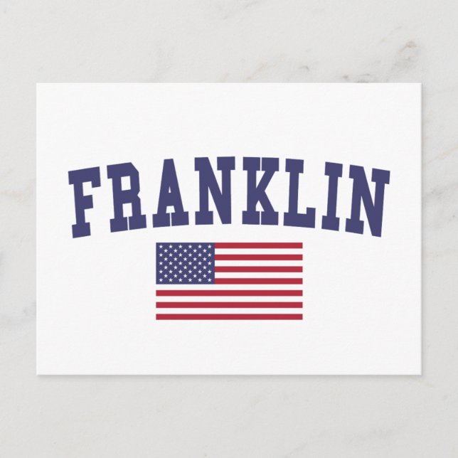 Postal Bandera estadounidense Franklin TN (Anverso)
