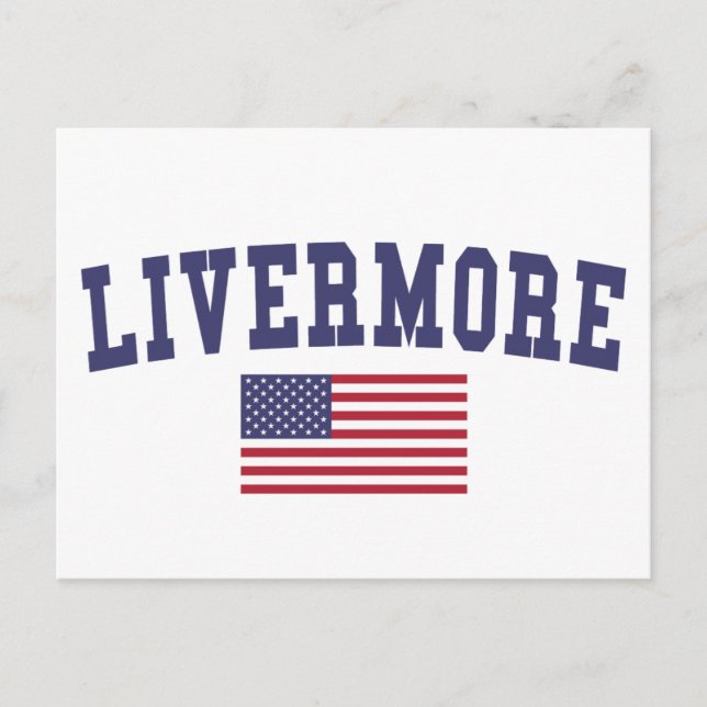 Postal Bandera estadounidense Livermore (Anverso)