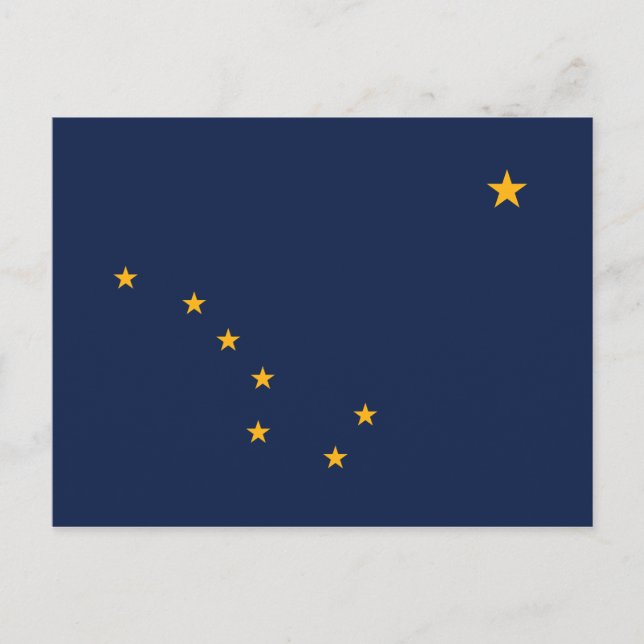 Postal Bandera estatal de Alaska (Anverso)