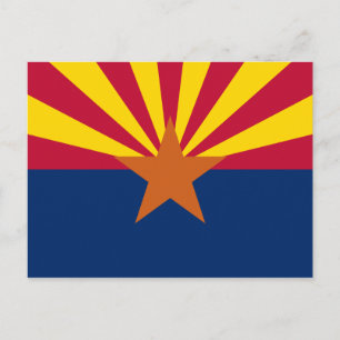 Postal Bandera Estatal de Arizona