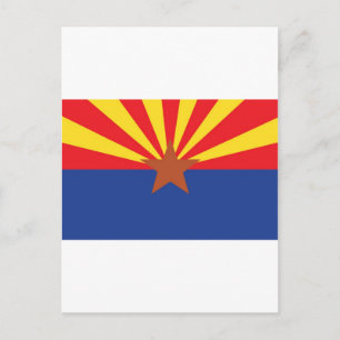 Postal Bandera Estatal de Arizona