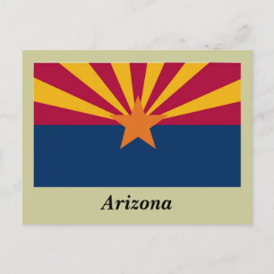 Postal Bandera Estatal de Arizona
