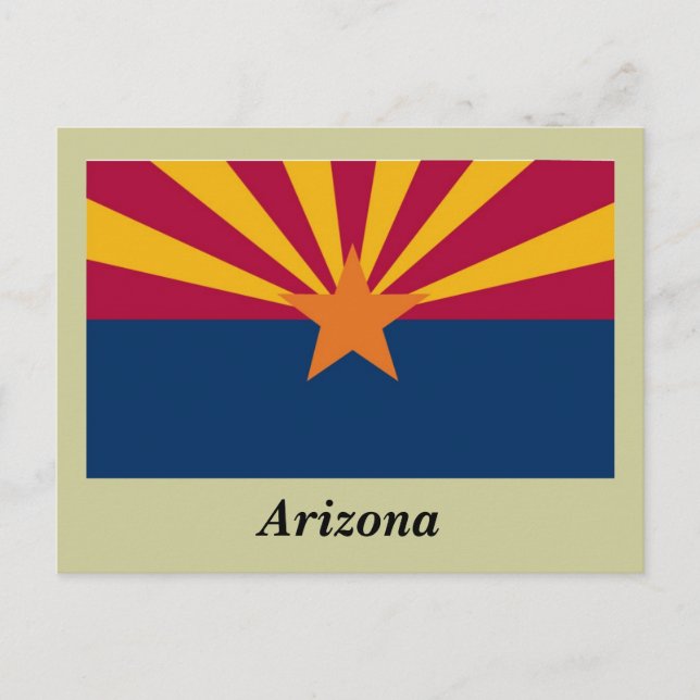 Postal Bandera Estatal de Arizona (Anverso)