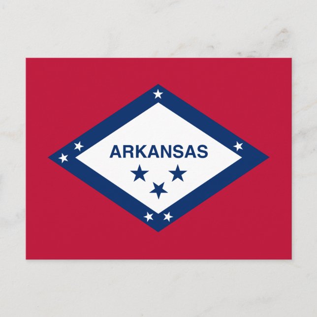 Postal Bandera Estatal de Arkansas (Anverso)