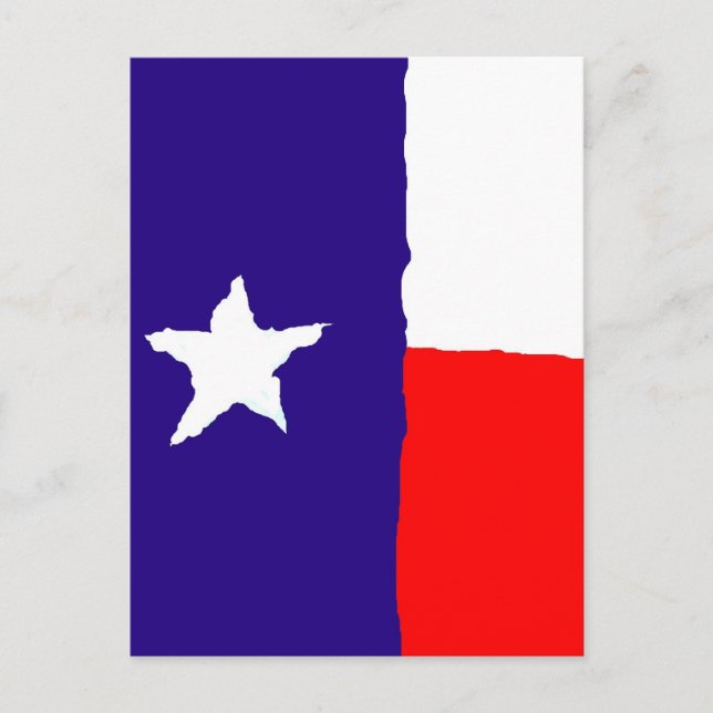 Postal Bandera Estatal de Arte Pop de Texas (Anverso)