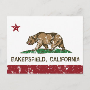 Postal Bandera Estatal de California Bakersfield