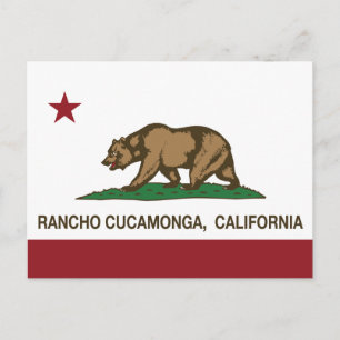 Postal Bandera estatal de California Rancho Cucamonga