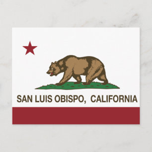 Postal Bandera estatal de California San Luis Obispo