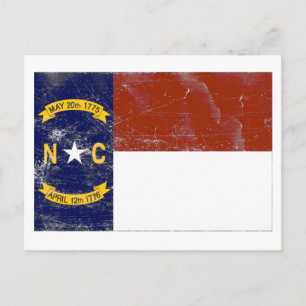 Postal Bandera Estatal de Carolina del Norte (con problem