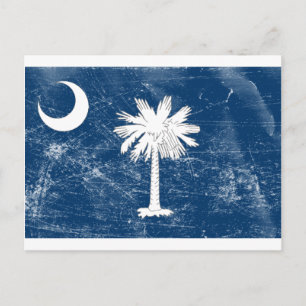 Postal Bandera Estatal de Carolina del Sur (con problemas