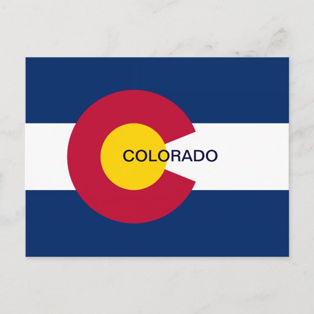 Postal Bandera Estatal de Colorado (Anverso)