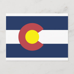 Postal Bandera Estatal de Colorado