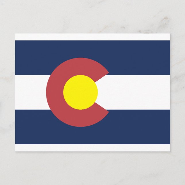 Postal Bandera Estatal de Colorado (Anverso)