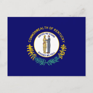 Postal Bandera estatal de Kentucky