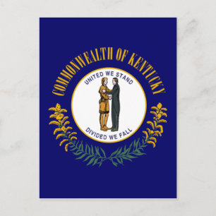 Postal Bandera estatal de Kentucky