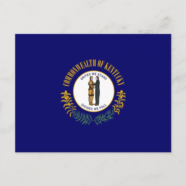 Postal Bandera Estatal de Kentucky (Anverso)