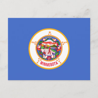 Postal Bandera estatal de Minnesota