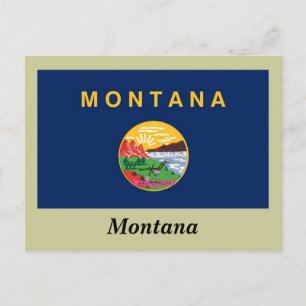 Postal Bandera Estatal de Montana