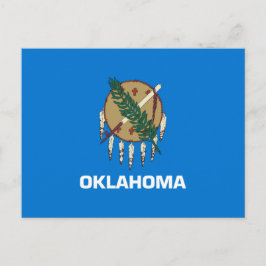Postal Bandera estatal de Oklahoma